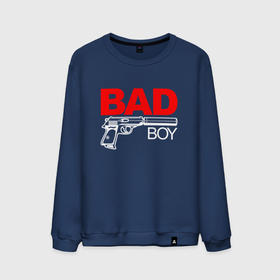 Мужской свитшот хлопок с принтом Bad boy   with gun в Курске, 100% хлопок |  | 