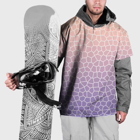 Накидка на куртку 3D с принтом Паттерн мозаика светло сиреневый , 100% полиэстер |  | Тематика изображения на принте: 