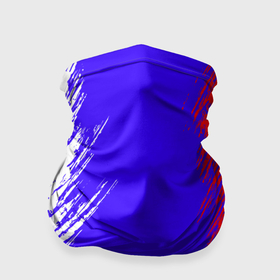 Бандана-труба 3D с принтом Штрихи триколор в Тюмени, 100% полиэстер, ткань с особыми свойствами — Activecool | плотность 150‒180 г/м2; хорошо тянется, но сохраняет форму | 