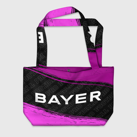 Пляжная сумка 3D с принтом Bayer 04 pro football по горизонтали в Новосибирске, 100% полиэстер | застегивается на металлическую кнопку; внутренний карман застегивается на молнию. Стенки укреплены специальным мягким материалом, чтобы защитить содержимое от несильных ударов
 | 