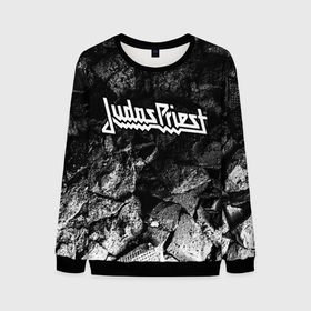 Мужской свитшот 3D с принтом Judas Priest black graphite , 100% полиэстер с мягким внутренним слоем | круглый вырез горловины, мягкая резинка на манжетах и поясе, свободная посадка по фигуре | 