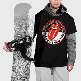 Накидка на куртку 3D с принтом Rolling Stones Established 1962 group в Белгороде, 100% полиэстер |  | 