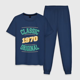 Мужская пижама хлопок с принтом 1970 классика в Санкт-Петербурге, 100% хлопок | брюки и футболка прямого кроя, без карманов, на брюках мягкая резинка на поясе и по низу штанин
 | 