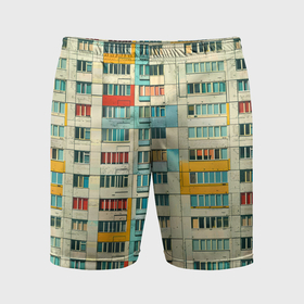 Мужские шорты спортивные с принтом Яркая панелька в Санкт-Петербурге,  |  | Тематика изображения на принте: 