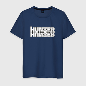 Мужская футболка хлопок с принтом Hunter x hunter Охотник в Кировске, 100% хлопок | прямой крой, круглый вырез горловины, длина до линии бедер, слегка спущенное плечо. | 