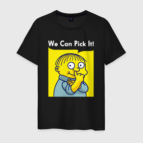Мужская футболка хлопок с принтом Ральф Симпсоны в Кировске, 100% хлопок | прямой крой, круглый вырез горловины, длина до линии бедер, слегка спущенное плечо. | 