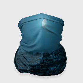 Бандана-труба 3D с принтом Ночное море в Кировске, 100% полиэстер, ткань с особыми свойствами — Activecool | плотность 150‒180 г/м2; хорошо тянется, но сохраняет форму | 