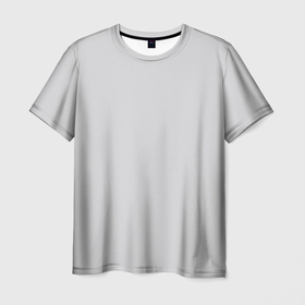 Мужская футболка 3D с принтом Однотонный  облачный светло серый пантон 13 4108 в Санкт-Петербурге, 100% полиэфир | прямой крой, круглый вырез горловины, длина до линии бедер | 