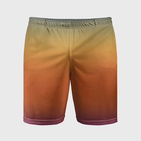 Мужские шорты спортивные с принтом Градиент цвета заката в Курске,  |  | 