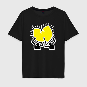 Мужская футболка хлопок Oversize с принтом Wu Tang is mine в Курске, 100% хлопок | свободный крой, круглый ворот, “спинка” длиннее передней части | 