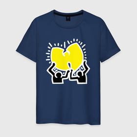 Мужская футболка хлопок с принтом Wu Tang is mine в Тюмени, 100% хлопок | прямой крой, круглый вырез горловины, длина до линии бедер, слегка спущенное плечо. | Тематика изображения на принте: 