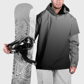 Накидка на куртку 3D с принтом От серого к черному оттенки серого , 100% полиэстер |  | 