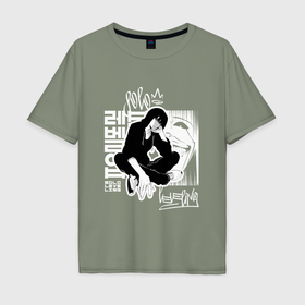 Мужская футболка хлопок Oversize с принтом Поднятие уровня в одиночку Граффити в Кировске, 100% хлопок | свободный крой, круглый ворот, “спинка” длиннее передней части | 