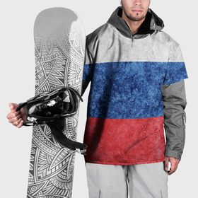 Накидка на куртку 3D с принтом Флаг России разноцветный в Курске, 100% полиэстер |  | 