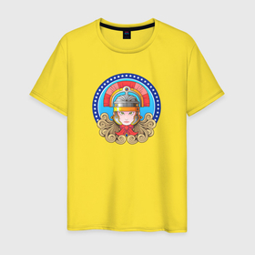 Мужская футболка хлопок с принтом Греческая богиня Афина в Тюмени, 100% хлопок | прямой крой, круглый вырез горловины, длина до линии бедер, слегка спущенное плечо. | 