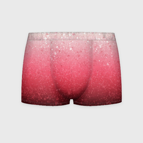 Мужские трусы 3D с принтом Градиент розово чёрный брызги , 50% хлопок, 50% полиэстер | классическая посадка, на поясе мягкая тканевая резинка | Тематика изображения на принте: 