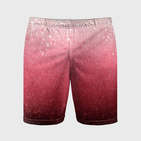 Мужские шорты спортивные с принтом Градиент розово чёрный брызги ,  |  | 