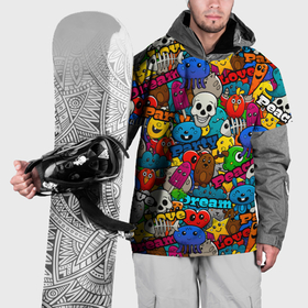 Накидка на куртку 3D с принтом Dream love party в Санкт-Петербурге, 100% полиэстер |  | 
