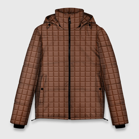 Мужская зимняя куртка 3D с принтом Плитка шоколада в Тюмени, верх — 100% полиэстер; подкладка — 100% полиэстер; утеплитель — 100% полиэстер | длина ниже бедра, свободный силуэт Оверсайз. Есть воротник-стойка, отстегивающийся капюшон и ветрозащитная планка. 

Боковые карманы с листочкой на кнопках и внутренний карман на молнии. | 