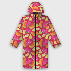 Мужской дождевик 3D с принтом Berries and fruits ,  |  | Тематика изображения на принте: 