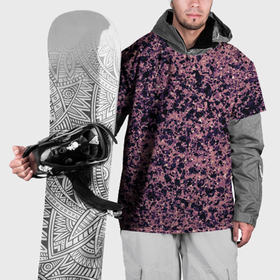 Накидка на куртку 3D с принтом Абстрактный брызги сине розовый в Тюмени, 100% полиэстер |  | 