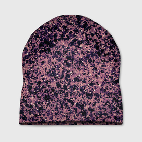 Шапка 3D с принтом Абстрактный брызги сине розовый в Тюмени, 100% полиэстер | универсальный размер, печать по всей поверхности изделия | 