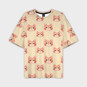 Мужская футболка oversize 3D с принтом Рыжие котята в Курске,  |  | 