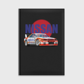 Ежедневник с принтом Nissan Skyline GTR 32 ,  |  | Тематика изображения на принте: 