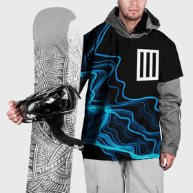 Накидка на куртку 3D с принтом Paramore sound wave в Кировске, 100% полиэстер |  | Тематика изображения на принте: 