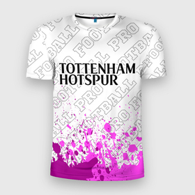 Мужская футболка 3D Slim с принтом Tottenham pro football посередине в Екатеринбурге, 100% полиэстер с улучшенными характеристиками | приталенный силуэт, круглая горловина, широкие плечи, сужается к линии бедра | Тематика изображения на принте: 