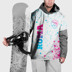 Накидка на куртку 3D с принтом Roma neon gradient style вертикально в Тюмени, 100% полиэстер |  | 