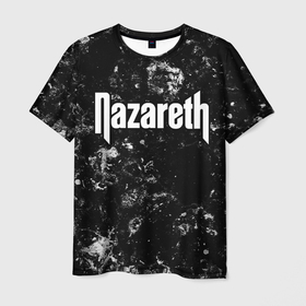 Мужская футболка 3D с принтом Nazareth black ice , 100% полиэфир | прямой крой, круглый вырез горловины, длина до линии бедер | 