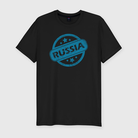 Мужская футболка хлопок Slim с принтом Stars Russia , 92% хлопок, 8% лайкра | приталенный силуэт, круглый вырез ворота, длина до линии бедра, короткий рукав | 