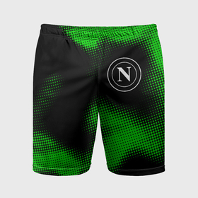 Мужские шорты спортивные с принтом Napoli sport halftone в Курске,  |  | 