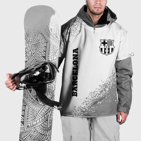 Накидка на куртку 3D с принтом Barcelona sport на светлом фоне вертикально в Тюмени, 100% полиэстер |  | 