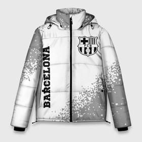 Мужская зимняя куртка 3D с принтом Barcelona sport на светлом фоне вертикально в Тюмени, верх — 100% полиэстер; подкладка — 100% полиэстер; утеплитель — 100% полиэстер | длина ниже бедра, свободный силуэт Оверсайз. Есть воротник-стойка, отстегивающийся капюшон и ветрозащитная планка. 

Боковые карманы с листочкой на кнопках и внутренний карман на молнии. | 