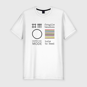 Мужская футболка хлопок Slim с принтом Depeche Mode   Hole To Feed cover в Санкт-Петербурге, 92% хлопок, 8% лайкра | приталенный силуэт, круглый вырез ворота, длина до линии бедра, короткий рукав | 