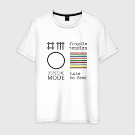 Мужская футболка хлопок с принтом Depeche Mode   Hole To Feed cover в Петрозаводске, 100% хлопок | прямой крой, круглый вырез горловины, длина до линии бедер, слегка спущенное плечо. | Тематика изображения на принте: 