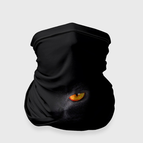 Бандана-труба 3D с принтом Глаз черной пантеры на черном фоне в Тюмени, 100% полиэстер, ткань с особыми свойствами — Activecool | плотность 150‒180 г/м2; хорошо тянется, но сохраняет форму | 