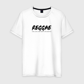Мужская футболка хлопок с принтом Reggae music in black white в Тюмени, 100% хлопок | прямой крой, круглый вырез горловины, длина до линии бедер, слегка спущенное плечо. | 