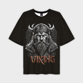 Мужская футболка oversize 3D с принтом Викинг скандинавский в Тюмени,  |  | Тематика изображения на принте: 