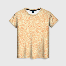 Женская футболка 3D с принтом Текстура жёлтый мрамор в Екатеринбурге, 100% полиэфир ( синтетическое хлопкоподобное полотно) | прямой крой, круглый вырез горловины, длина до линии бедер | 