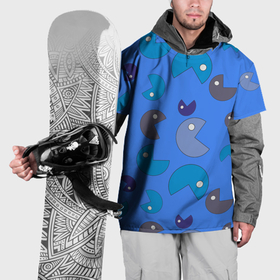 Накидка на куртку 3D с принтом Кусака ПакМан паттерн , 100% полиэстер |  | Тематика изображения на принте: 