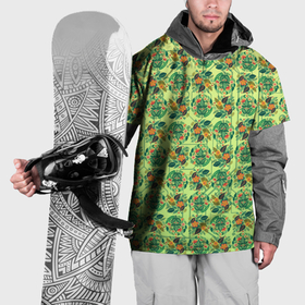 Накидка на куртку 3D с принтом Паттерн флоры в Петрозаводске, 100% полиэстер |  | Тематика изображения на принте: 
