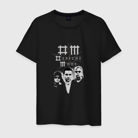 Мужская футболка хлопок с принтом Depeche Mode   Sotu tour style , 100% хлопок | прямой крой, круглый вырез горловины, длина до линии бедер, слегка спущенное плечо. | 