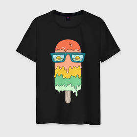 Мужская футболка хлопок с принтом Summer cream в Курске, 100% хлопок | прямой крой, круглый вырез горловины, длина до линии бедер, слегка спущенное плечо. | Тематика изображения на принте: 