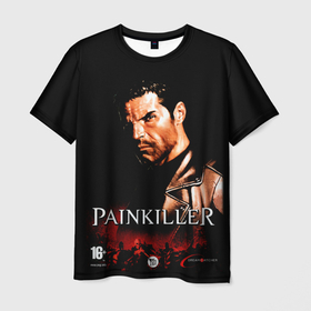 Мужская футболка 3D с принтом Искупление   Дэниел Painkiller в Белгороде, 100% полиэфир | прямой крой, круглый вырез горловины, длина до линии бедер | 