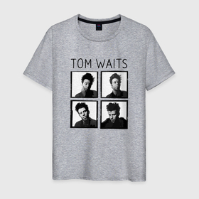 Мужская футболка хлопок с принтом Том Уэйтс портреты в Белгороде, 100% хлопок | прямой крой, круглый вырез горловины, длина до линии бедер, слегка спущенное плечо. | 