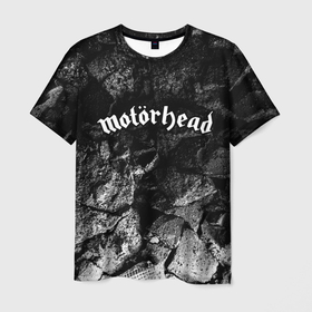Мужская футболка 3D с принтом Motorhead black graphite в Курске, 100% полиэфир | прямой крой, круглый вырез горловины, длина до линии бедер | 