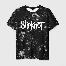 Мужская футболка 3D с принтом Slipknot black ice в Рязани, 100% полиэфир | прямой крой, круглый вырез горловины, длина до линии бедер | 